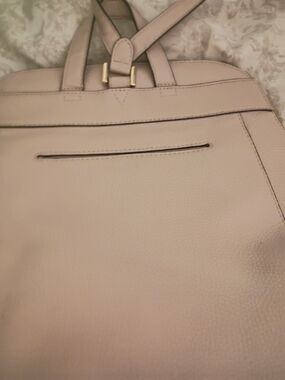 Michael Kors Leather Backpack in Light Beige